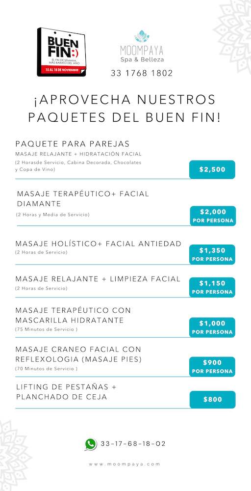 Descuentos buen fin en guadalajara 2024 | Paquetes de Spa en Guadalajara | masaje para parejas | promociones buen fin en guadalajara 2024